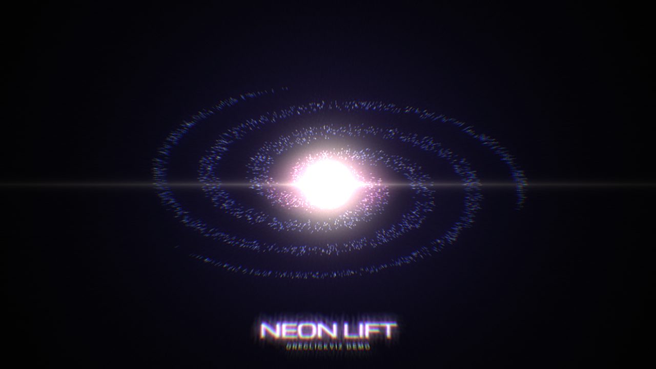 A spiral galaxy visualizer with a bright core